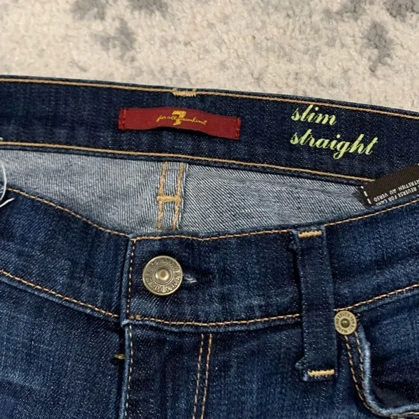 7 for all mankind zippers straight leg jeans. Size 28. In great condition. - Image 9