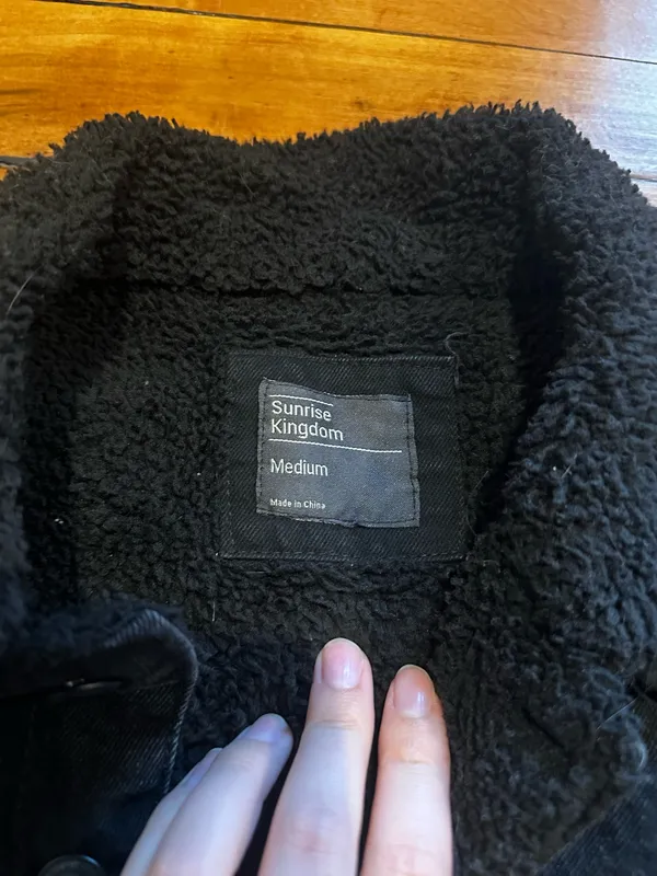 Sherpa Lined Denim Jacket - Image 2