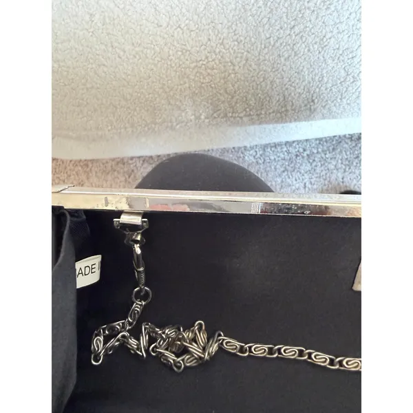 Mod Clutch Bag Women's Green Detachable Strap Clasp Closure Crocodile Embossed - Image 11
