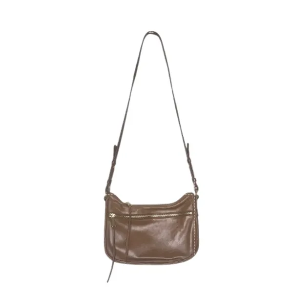 HOBO VTG Leather Crossbody Bag Brown Timeless Everyday Travel Work Minimalistic - Image 5