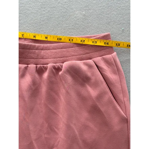Unbranded Joggers Large Pink Elastic Waist Soft Knit Lounge Pants 7510 - Image 6