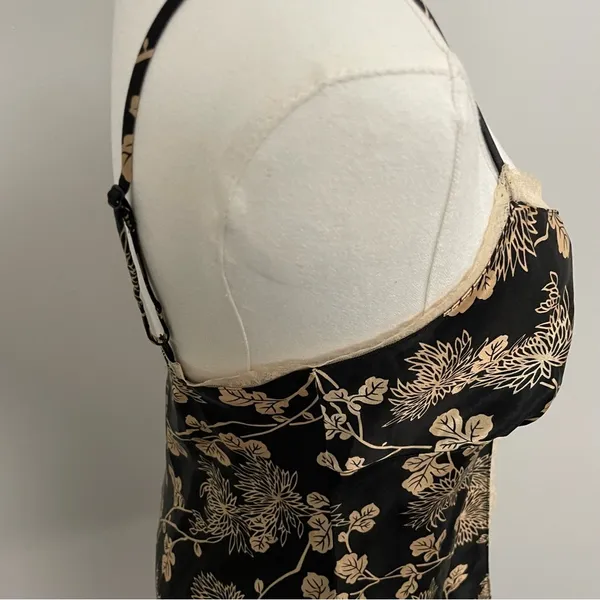 Vintage Victorias Secret Top Cami Nighty Babydoll Lace Floral Tie Front Y2K - Image 7
