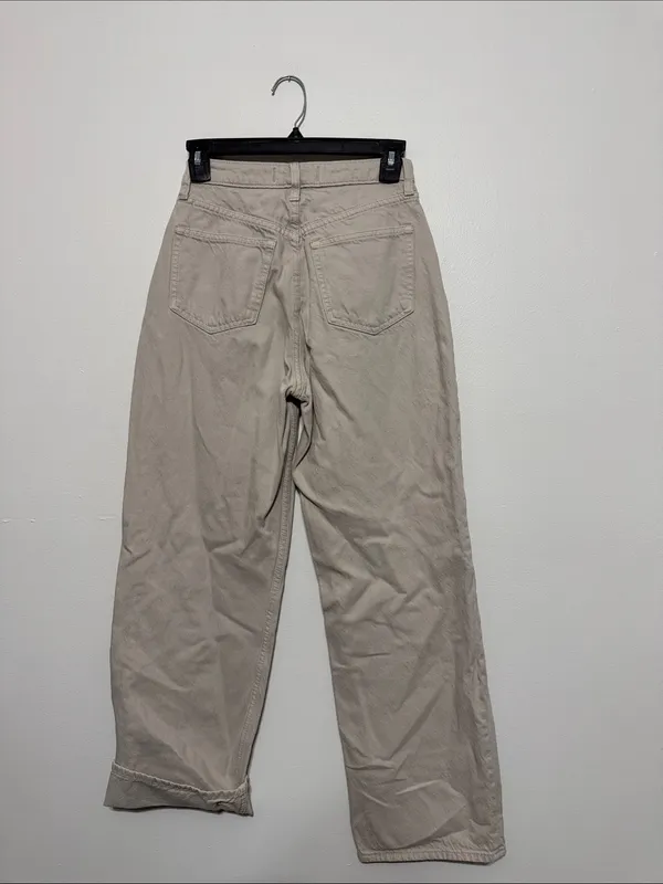 Abercrombie & Fitch Light Beige “The Loose” Baggy Jeans - Image 8