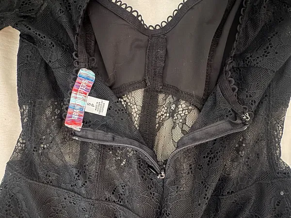 Urban Outfitters Black Lace Romper - Image 4