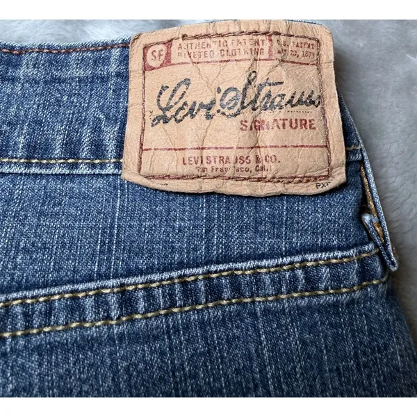Levi Strauss Signature Womens Size 10 Short Bootcut Jeans Blue Stretch Denim - Image 6