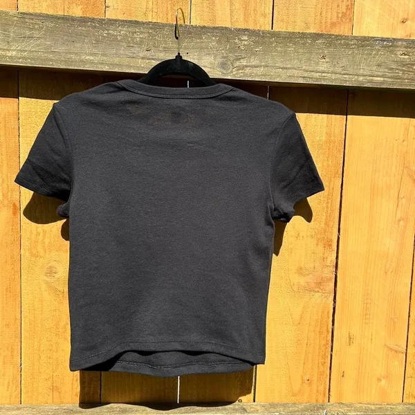 Born to yap black sprinkle baby tee‎ large - Image 3