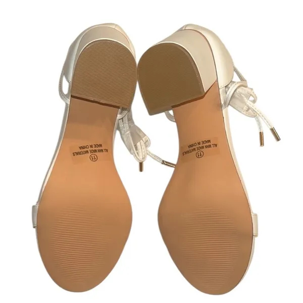 ASOS Lulu’s White Strappy Sandals (Size 11) - Image 8