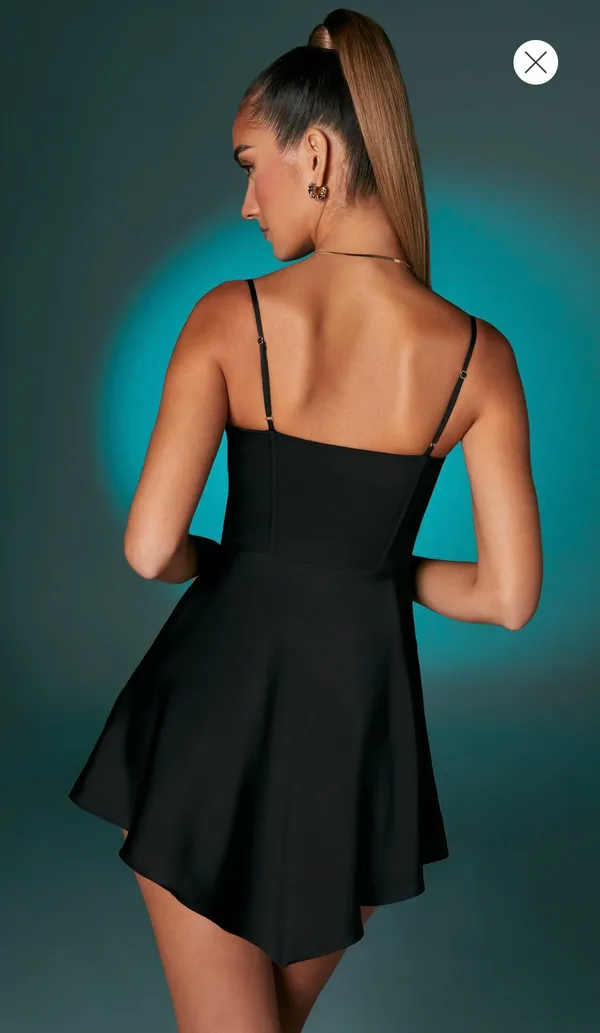 Asymmetrical Corset Dress - Image 2