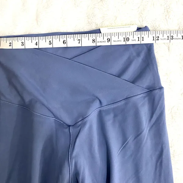 Aerie Offline Blue Crossover Real Me High Rise Athletic 7/8 Leggings L - Image 6