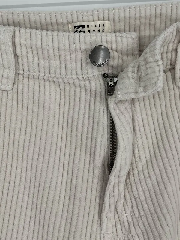 BILLABONG Free Fall Corduroy Pants in Antique White Women’s Size 26 - Image 5