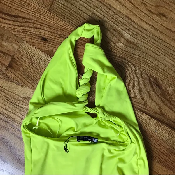 Zara Lime Green Bodysuit NWT - Image 6