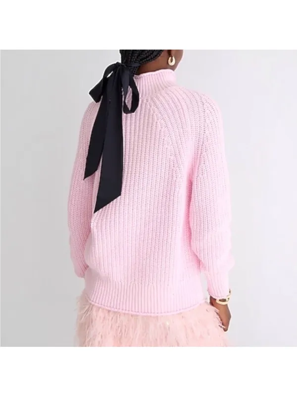 J. Crew Relaxed Rollneck Sweater in Sweet Blush - Image 2