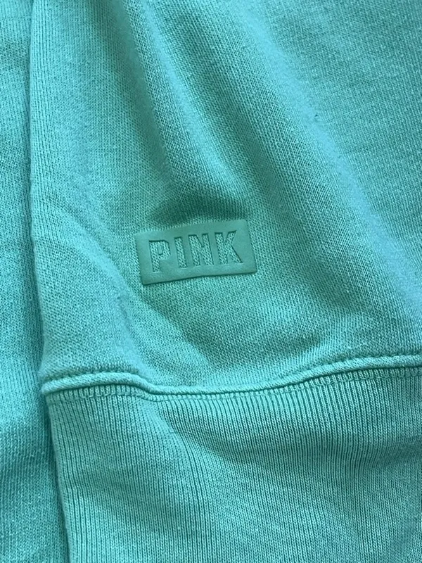 PINK Victoria’s Secret Oversized Hoodie Sage Green Boxy Pullover Sweatshirt L - Image 4