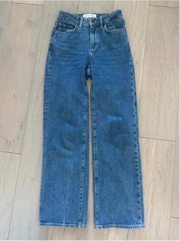 Aritzia Denim Forum Remy Wide Leg Jeans Blue Size 24 - Image 2