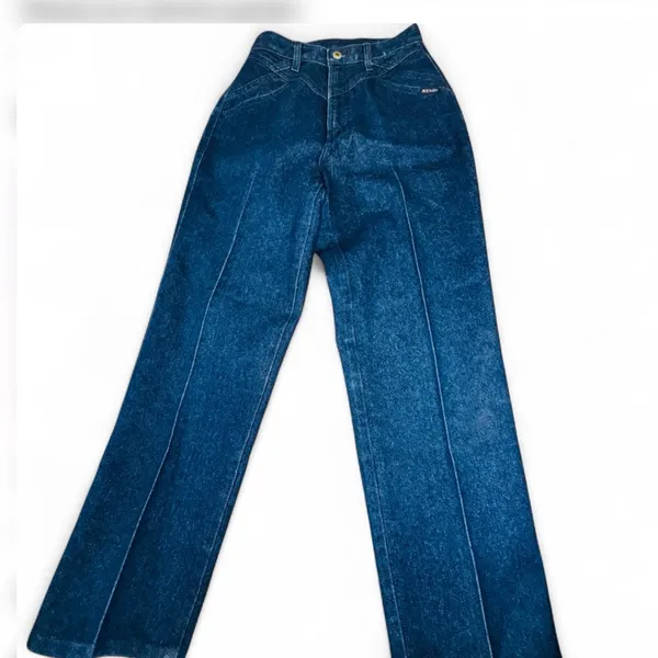 VTG Rockies Bareback Western Jeans Womens 9/10 High Rise V-Yoke Cowboy Denim 27 - Image 12