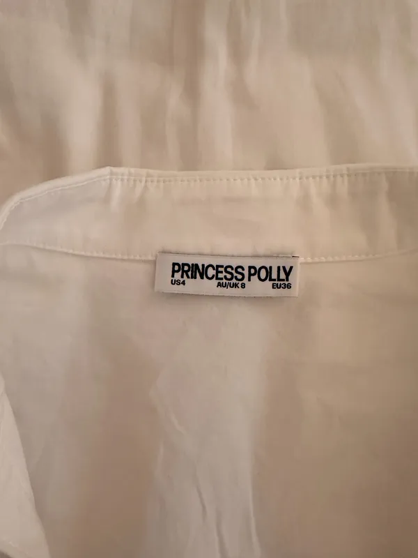 Princess Polly White Collar Top - Image 2