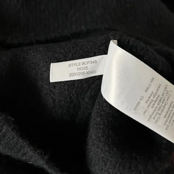 J.Crew Sequin Trim Lady Jacket Cardigan Black Extra Soft Yarn CP346 Size XS - Image 8