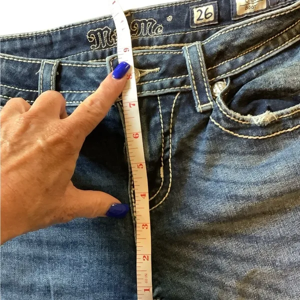 Jeans Lightly Loved Worn Once. Beautiful Pearls, Rhinestones, Sequins - Image 8