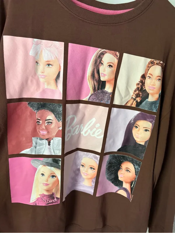 Barbie Hybrid Apparel Womans sz XL Graphic Sweatshirt Cozy pullover crew neck - Image 3