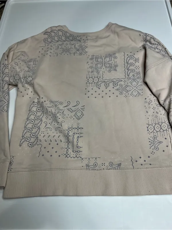 Fabletics Light Beige Crewneck Sweatshirt small - Image 7