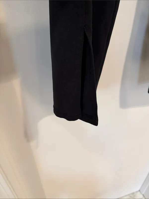 Black Flared Yoga Pants - Image 2