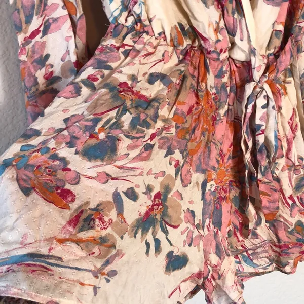 Rossmore floral long sleeve pink romper wedding guest graduation baby size M - Image 4