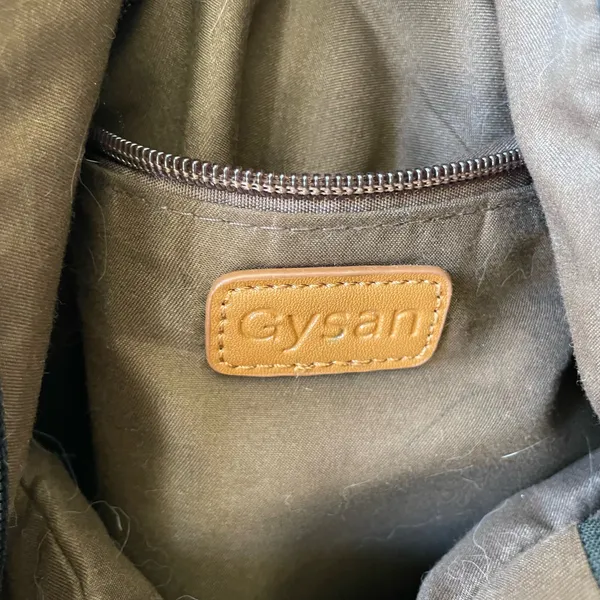 Gysan Black Backpack with Tan Accents — Everyday Backpack/Book Bag - Image 6