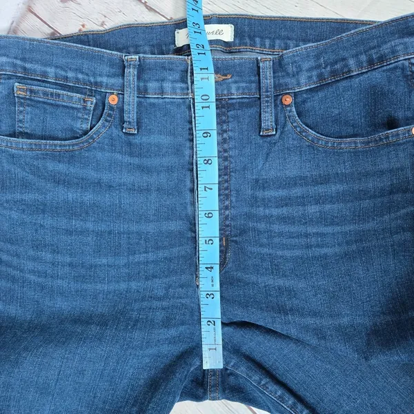 Madewell 10 High‎ Rise Skinny Jeans Dark Wash Women Size 31 FA20 - Image 9