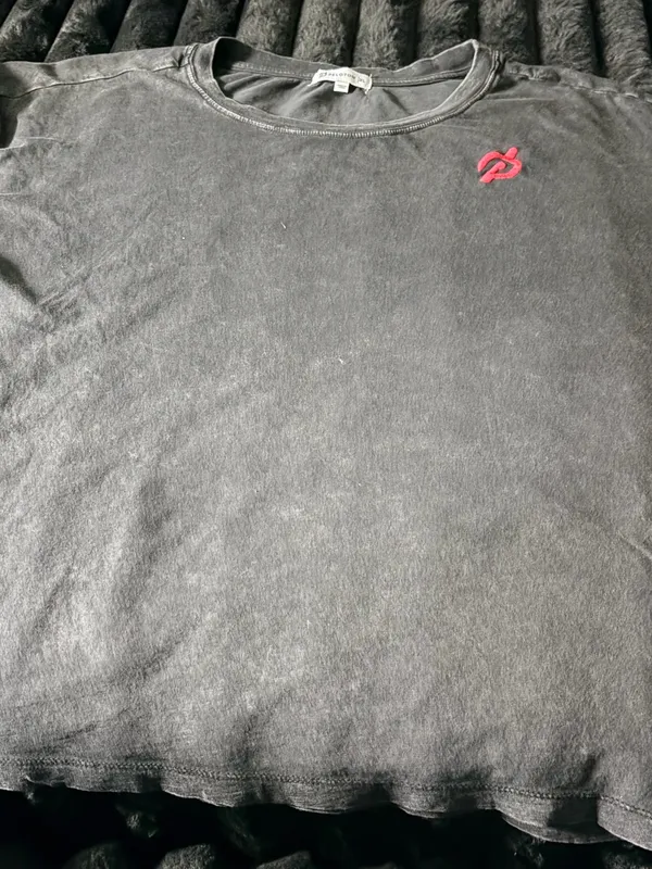 Peloton Black Short-Sleeve Crew Tee with Red Logo - Image 2