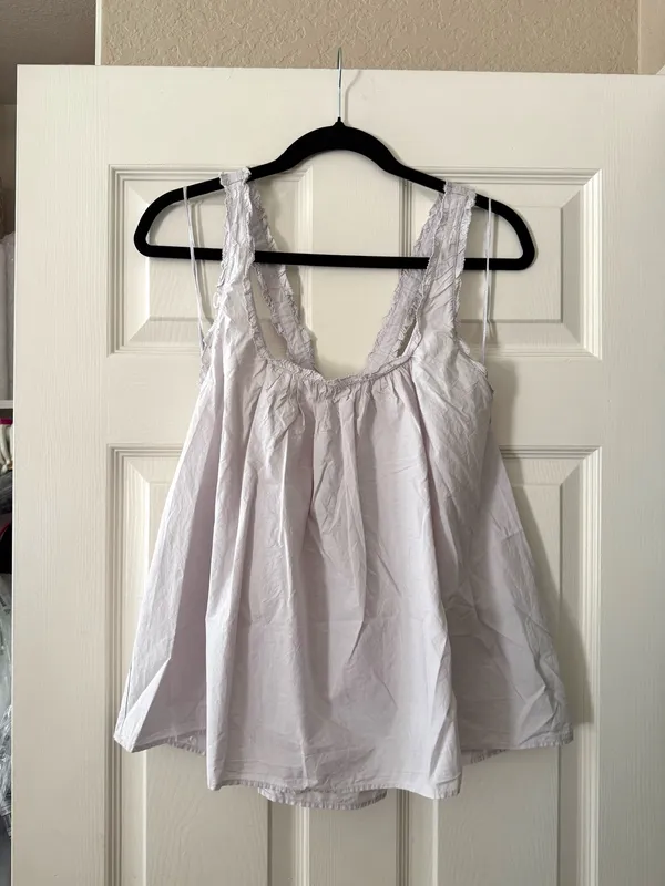 BNWT Zara Light Lilac Poplin Strappy Top - Image 6