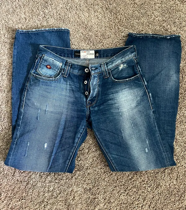 distressed bootcut jeans - Image 3