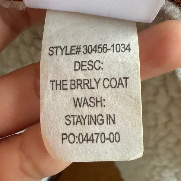 Mother The‎ Brrly Coat Wash Staying In Size Large Brown White Warm Coat Luxury - Image 13