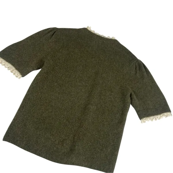 Zara Alpaca Wool Short Sleeve Sweater Large New with Tags - Image 11