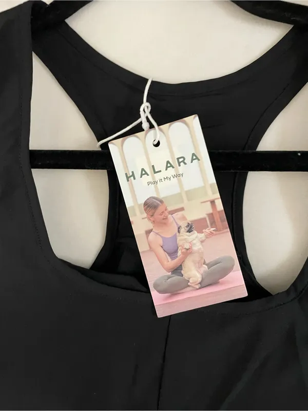 Halara NWT Black Racerback High-Low lightweight Dress Size L - Image 7