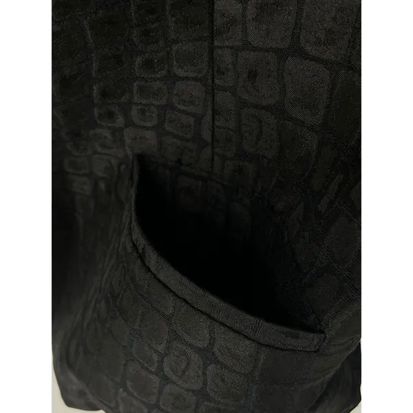 CHICO'S 1 Blazer Medium 8‎ Black Crocodile Embossed Textured Professional Dress - Image 9
