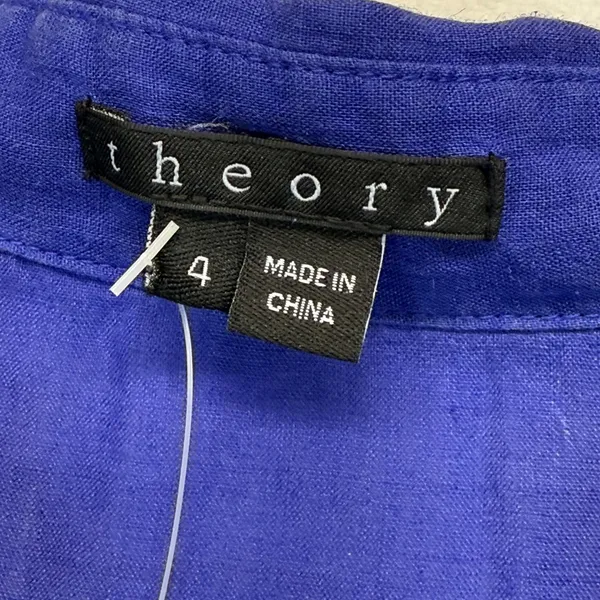 Theory Mistina Dress Sleeveless Drawstring‎ Waist Bright Violet Size 4 READ - Image 6