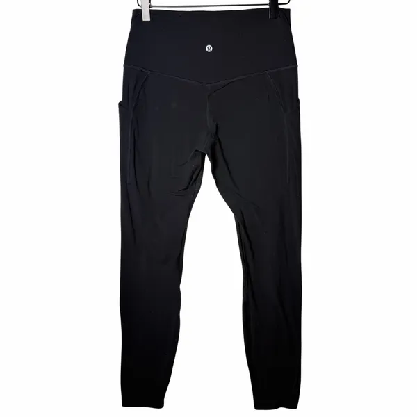 Lululemon Align High Rise Pants Black 25" Pockets Nulu Women's 8 - Image 2