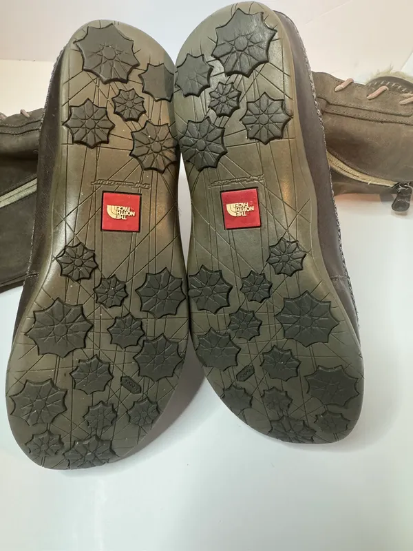 Primaloft Gray Distressed Leather Boots Size 8.5 - Image 9
