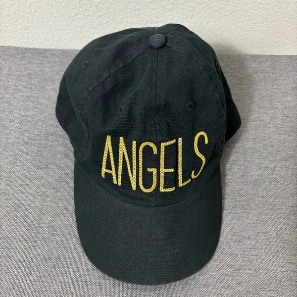 ’47 Brand Los Angeles Angels Black Cap Gold Script Embroidery Adjustable - Image 3