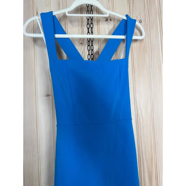 NWT Lulus Glamorous Dedication Blue Sleeveless Column Maxi Dress Gala Banquet XL - Image 3