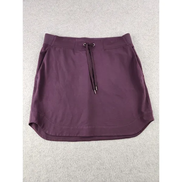 Athleta Midtown Skirt Wild Bloom Purple Elastic Waist Athleisure Womens Sz Small - Image 13
