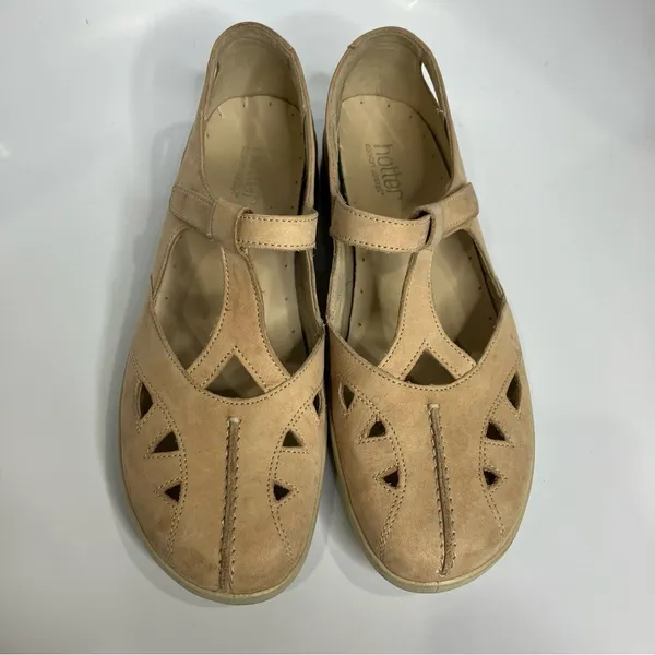 Hotter‎ tan flats size 10 - Image 2