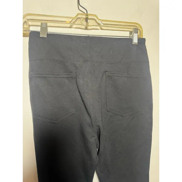 Halara Black 7/8 High Waisted Tummy Control Casual Work Pants Pockets Small S - Image 7