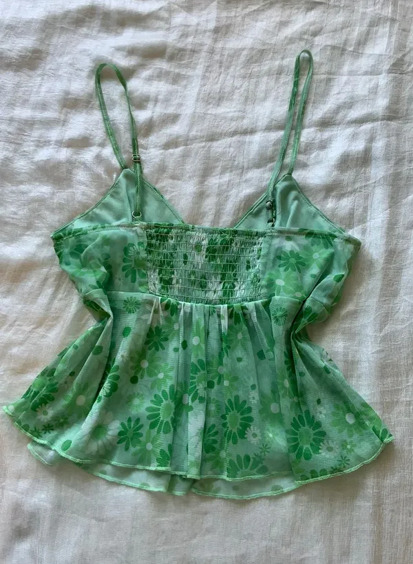 Tilly's RSQ Green Floral Tank Top - Image 2