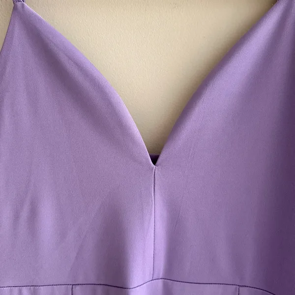 Amazon Lilac Purple Spandex Fitted Sweetheart Neckline Cocktail Dress with Slits, Medium - Image 14