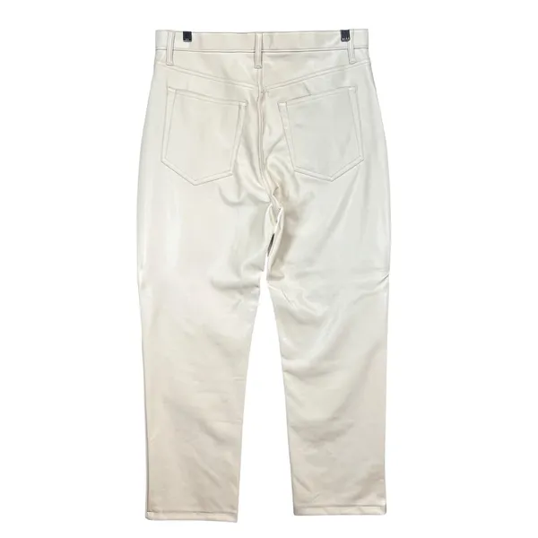 Abercrombie & Fitch Vegan‎ Leather 90s Straight Ultra High Rise Pants 32/14s - Image 2