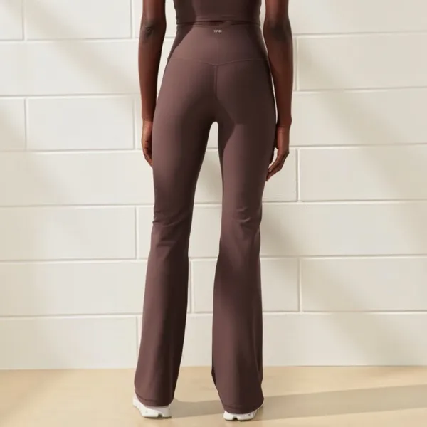 Abercrombie YPB SculptLUX Brown High Rise Flare Yoga Pants Leggings - Image 2