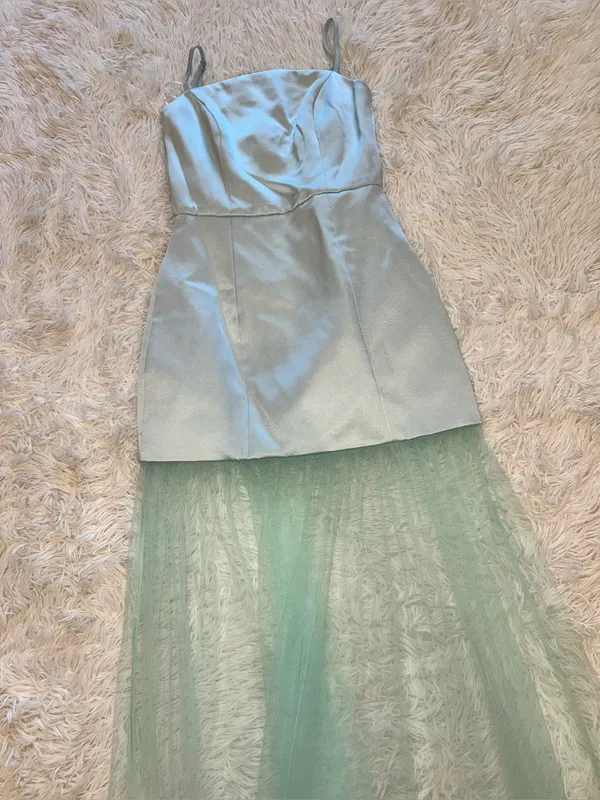 NEW ELLIATT Marcella Strapless Sea Green Gown Sz XXS - Image 5