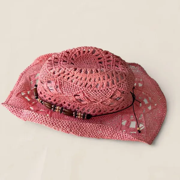 Source Unknown pink festival cowboy Women's Pink Hat - Image 3