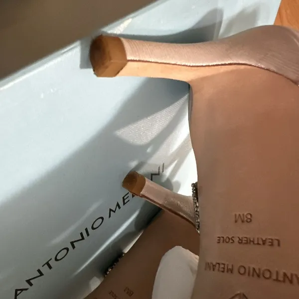 Antonio Melani Haelee Rhinestone Dress Sandals with box Size 7.5 - Image 7